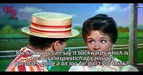 Mary Poppins (1964) - "Supercalifragilisticexpialidocious" - Video/Lyrics