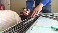How to Build a Model Railroad using a 4 x 8 Table Episode 4 Marking the track.