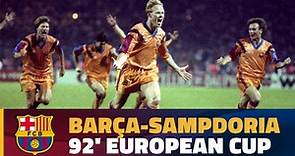 FC Barcelona vs UC Sampdoria - Partido Completo - Final Copa de Europa 1992