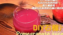 DIY鲜榨石榴汁，方法比较系列教程一，榨汁机榨取，那种方法榨取的石榴汁最好喝？