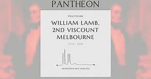 William Lamb, 2nd Viscount Melbourne Biography - British politician (1779–1848)