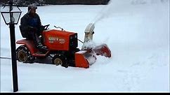 Our Kubota G5200 Snow Blowing