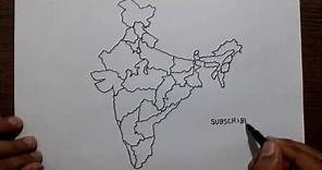 How to draw the map of India with states.