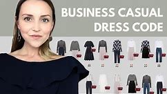The business casual dress code: capsule wardrobe example.