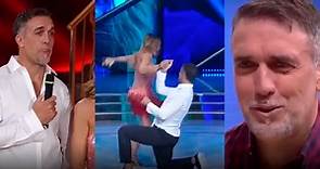 Gabriel Batistuta y su esposa Irina brillaron en la versión italiana del “Bailando”