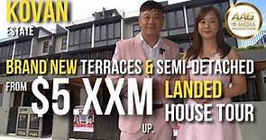 Singapore Landed Property Home Tour | Kovan Estate | Brand New Terraces & Semi Detached House