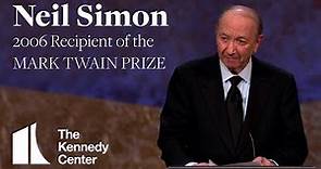 Neil Simon Acceptance Speech | 2006 Mark Twain Prize