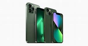 Apple 推出耀眼絕美的綠色外觀 iPhone 13 系列