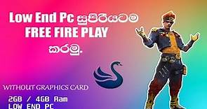 How To Download Free Fire In Low End Pc | Sinhala | Chakey Sl