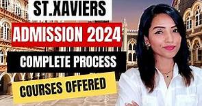 ST.XAVIER COLLEGE MUMBAI ADMISSION 2024 | ENTRANCE ONLY FOR 3 COURSES |COURSE NOT TO OPT FOR?
