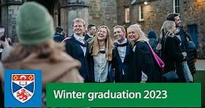 Winter Graduation 2023 - University of St Andrews