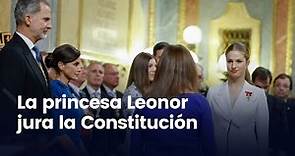 La princesa Leonor jura la Constitución ante las Cortes Generales (31/10/2023)