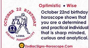 October 22 Zodiac (Libra) Horoscope Birthday Personality and Lucky Things | ZSH
