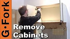 How To Remove Kitchen Cabinets - updated - GardenFork