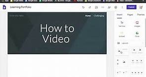 How to upload your video to Google Sites