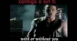 U2 - With Or Without You Subtitulado Español Ingles