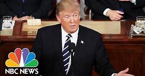 President Donald Trump's 2017 Joint Address To Congress: Full Speech | NBC News
