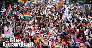 Poland pride: marchers demand LGBTQ rights before election