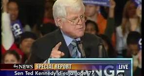 Ted Kennedy Dies of Cancer at Age 77