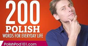 200 Polish Words for Everyday Life - Basic Vocabulary #10