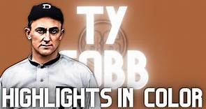Ty Cobb in Full Color | Highlight Reel