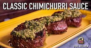 Steak with Classic Chimichurri Sauce