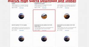 [2024 Guide] macOS High Sierra Download and Install