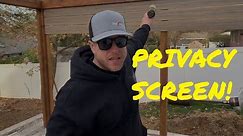 Building a Patio Privacy Screen - Farwood Project