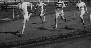 Running with Harold Abrahams (1924)