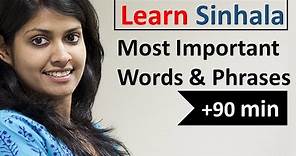 Learn Sinhala in 5 Days - Conversation for Beginners