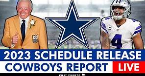 Dallas Cowboys 2023 Schedule Release LIVE: Opponents, Matchups, Leaks And Cowboys News