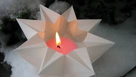 Origami ✬ Star Lantern ✬ Teelichtstern