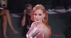 Jessica Chastain sparkles on Venice red carpet