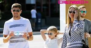 Steven Gerrard, Wife Alex Gerrard & Daughter Lexie Gerrard Go Shopping Together On Melrose Ave.