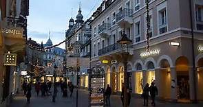 D: Baden-Baden. Germany. Sights and Sounds from the City Center. December 2017