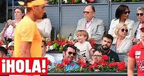 GERARD PIQUÉ é y su hijo Sasha en el Mutua Madrid Open