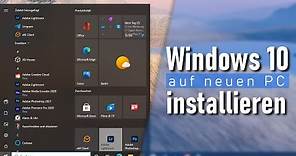 Anleitung: Windows 10 installieren auf neuen PC / PC ohne Betriebssystem