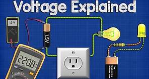 Voltage Explained - What is Voltage? Basic electricity potential difference