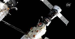 Russian film crew returning to Earth from International Space Station