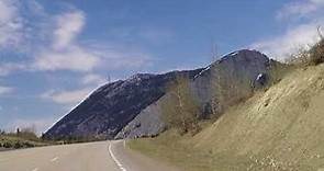 Crowsnest Pass - Driving from Alberta to Sparwood, British Columbia (BC) - Highway Drive Tour