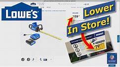 Lowes Tool Deals 50% OFF! Store Prices Differ Online Price 2020