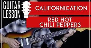 Californication Guitar Tutorial - Red Hot Chili Peppers Guitar Lesson 🎸 |Tabs + Cover|