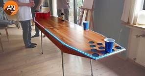 DIY Beer Pong Table with LED - using Epoxy Resin on Wood