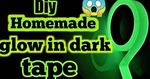 Homemade glow in dark tape|How to make glow in dark tape at home|Diy glow in dark tape|The easy art