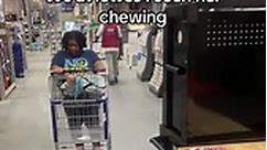 Girl gets caught snacking while shopping at Lowes!