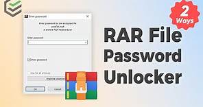 [2024] Best RAR Password Unlocker | How to Recover RAR File Password✔️- WinRAR Password Unlock