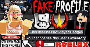 BEWARE! HOW TO SPOT A FAKE ROBLOX PROFILE! (DON'T CLICK ON THEM)