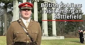 British Soldiers visit Revolutionary War Battlefield
