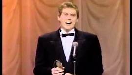 Michael Crawford wins 1988 Tony Award for Best Actor in a Musical