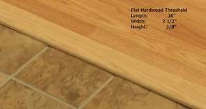 Premium Natural Hardwood Threshold, 2-1/2-by-36 Inches - MD Building Products 11908